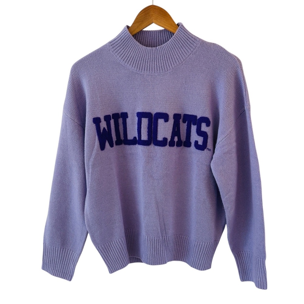 Gameday Social Wildcats Sweater Womens Small Purple College Football Academia